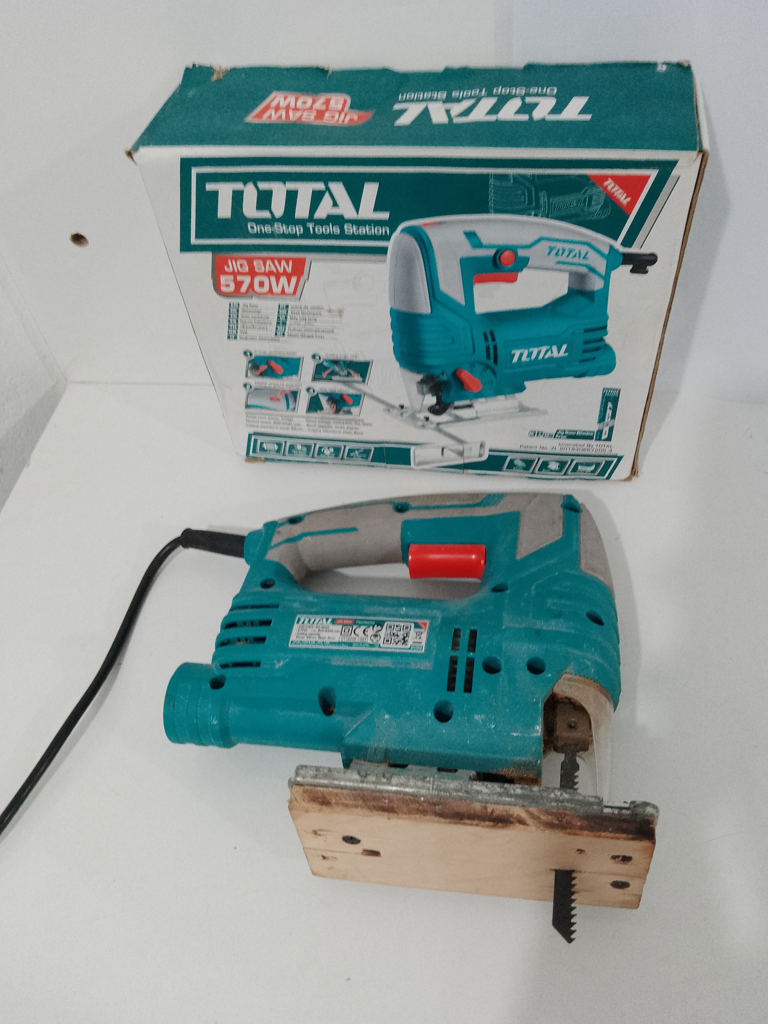 Sierra Caladora De Mesa Marca Total Modelo Jig Saw 570w Acc 1 Cierra Caja