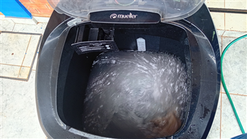 Lavarropas Cap 10 Kg. Marca Mueller Modelo Lavadora Family Lite 10 Pto 220v 50hz Usado En Buen Estado Acc Manguera Carga Y Descarga