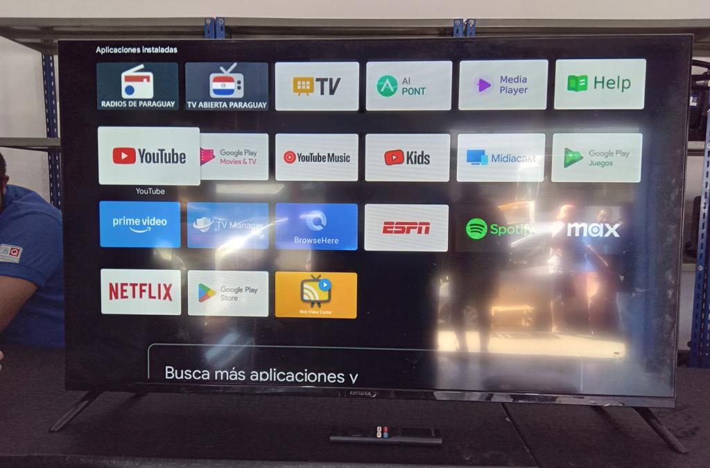 Televisor Led Smart De 43 '' Marca Aiwa Modelo Aw43basmfl Con Control Usado En Buen Estado Acc WidiUsbHdmiAvPatitas