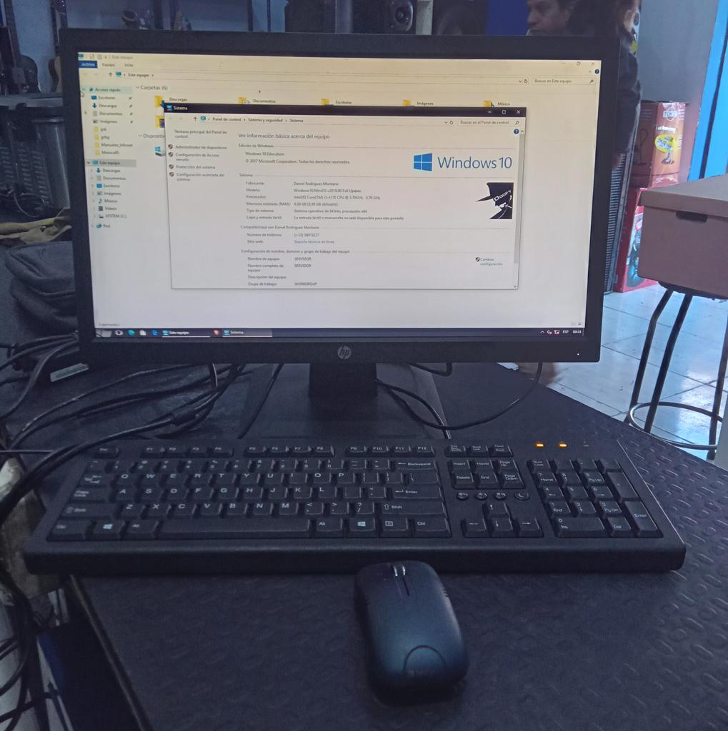 Computadoras De Escritorio Marca Hp Modelo Mini Cpu Usado En Buen Estado Procesador I3 Memoria Ram 4 Gb Disco Duro 250 Gb Acc Con TecladoMouse Y Transformador