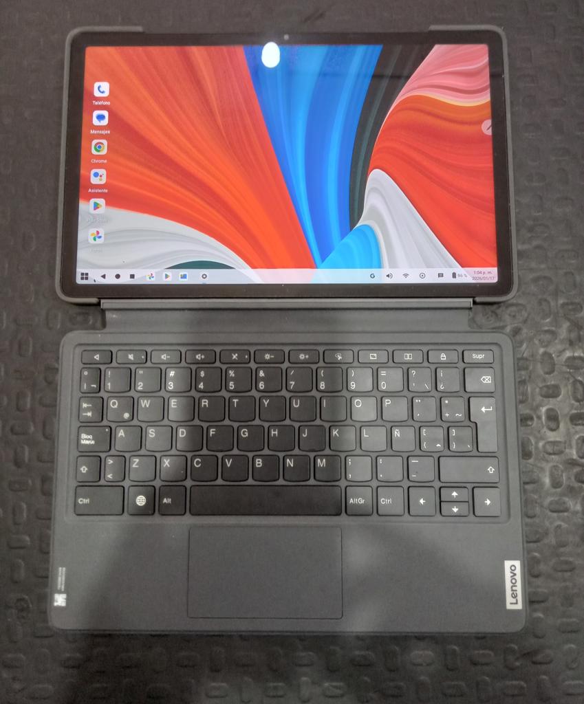 Tablet Marca Lenovo Modelo Tab P11 Usado En Buen Estado Con Teclado Acc Estuche Tipo Librito
