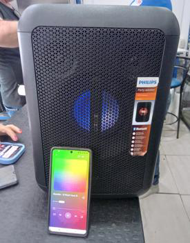 Speaker Potencia Watts 40 Marca Philips Sin Control Modelo Tanx100 Usado En Buen Estado Sin Caja Acc Cable Power