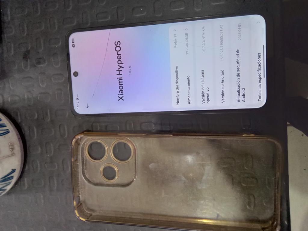 Celular Marca Redmi Modelo 24049rn28l Memoria Ram 6 Gb Almacenamiento Interno 128 Gb Acc Estuche Transparente