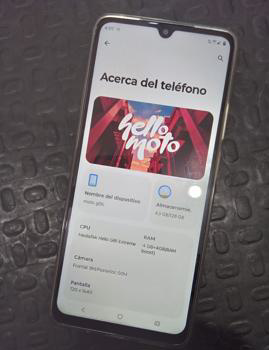 Celular Marca Motorola Modelo G06 Memoria Ram 4 Gb Almacenamiento Interno 128 Gb Imei 359.158.762.995.481 Acc Con Silicona