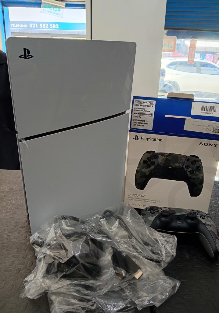 Juego Electronico Ps5 Marca Sony Slim Modelo Cfi2015 Disco Duro 1.000 Gb Con Control Sin Caja Usado En Buen Estado Acc Cable CorrienteCable UsbCable Hdmi