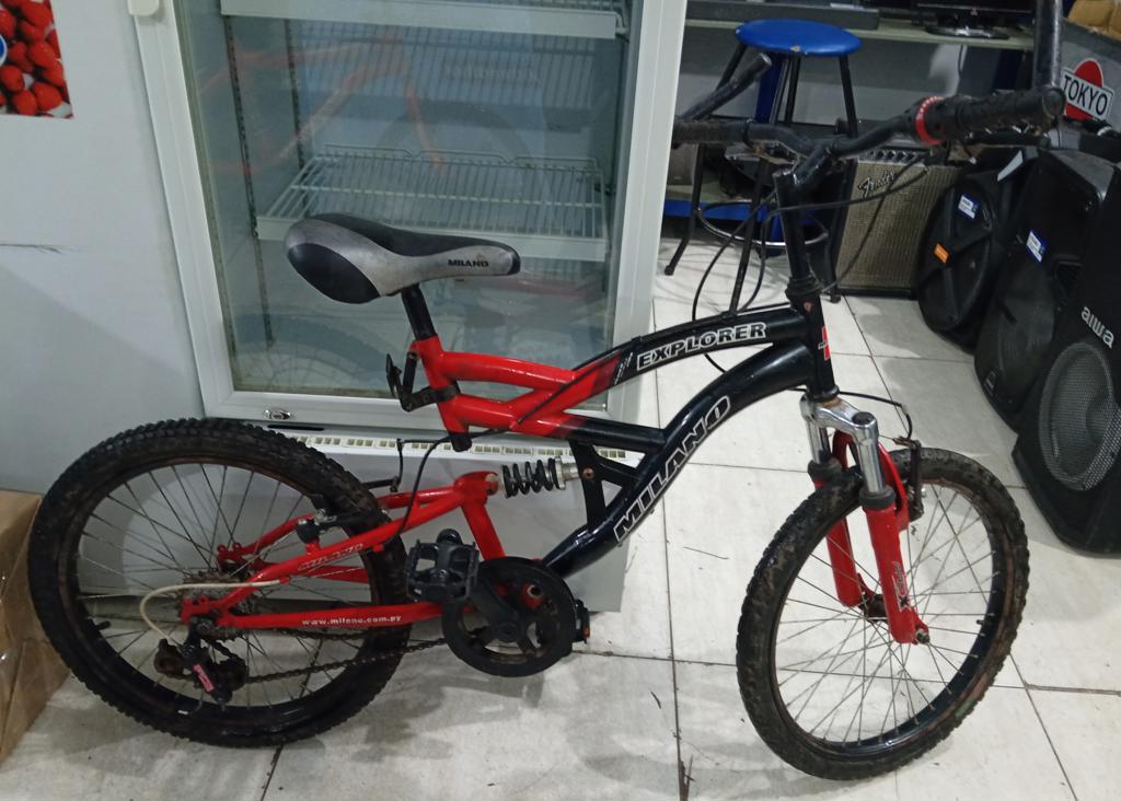 Bicicleta Marca Milano- Aro 20 Modelo Explorer Usado-En-Buen-Estado Acc Con Amortiguador