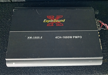 Amplificador De Sonido P/ Automovil Marca Explo Sound X Modelo 4ch1600pmpo Usado Con Desgaste Acc 4 Canales