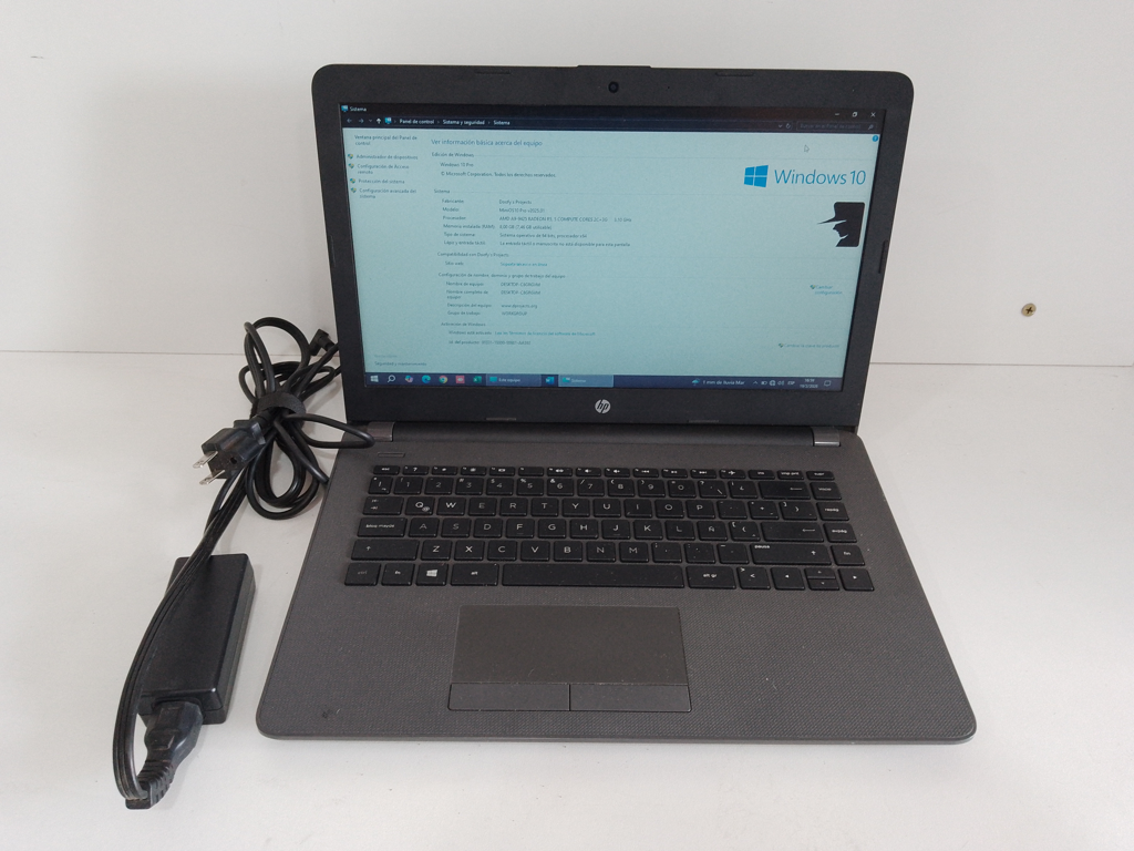 Notebook Marca Hp Modelo Hp 245 G6 Procesador Amd 9a-9425 Memoria Ram 8 Gb Disco Duro 500 Gb Generacion No Tiene Acc No Tiene