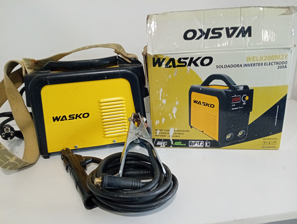 Soldador Marca Wasko. Modelo Wel8200m24 Usado En Buen Estado Acc Pinza Positivo Y Negativo
