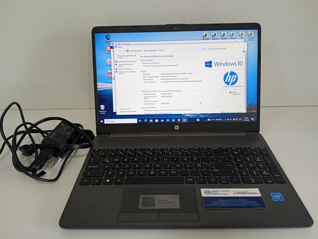 Notebook Marca Hp Modelo Hp250g8 Procesador Celeron Memoria Ram 4 Gb Disco Duro 237 Gb Generacion No Tiene Acc Teclado Numerico