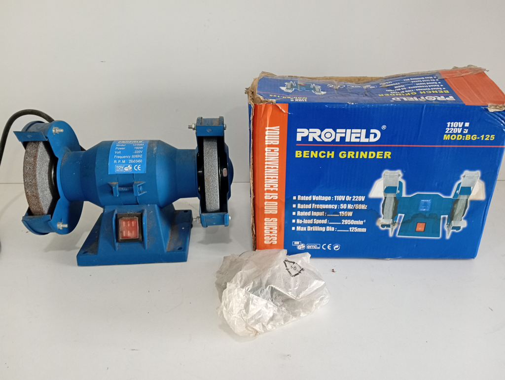 Esmeril Marca Profield Modelo 125mm Usado En Buen Estado Acc Protectores