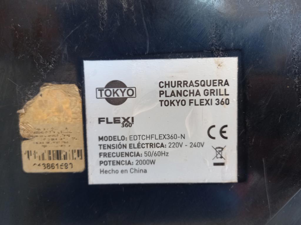 Churrasquera Marca Tokyo Modelo Edtchflex360-N Usado Con Desgaste Acc No Tiene