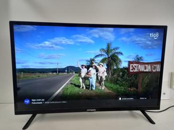 Televisor Led Convencional De 32 '' Marca Aiwa Modelo Aw32b4sm Usado En Buen Estado Con Control Sin Caja Acc Con Control