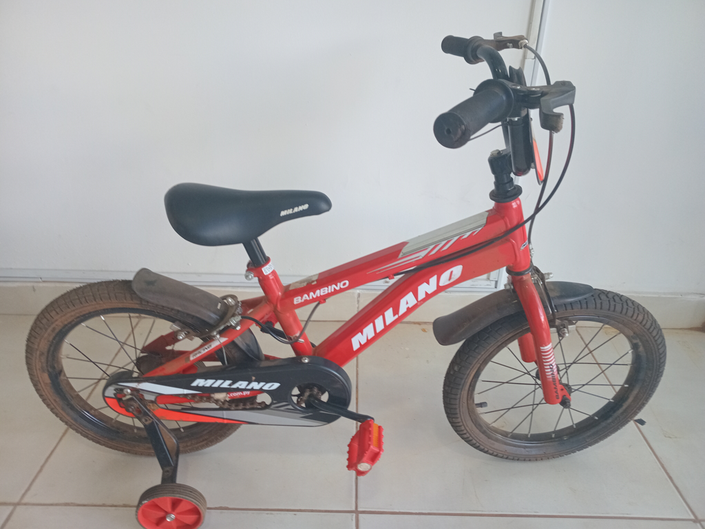 Bicicleta Marca Milano Aro 16 Modelo Bambino Usado En Buen Estado Acc Dos Rueditas Laterales