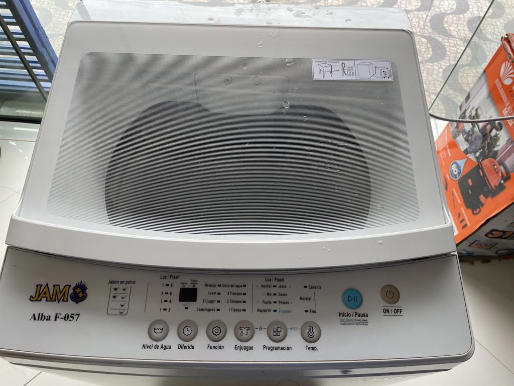 Lavarropas Cap 7 Kg. Marca Jam. Modelo Alba F-057 Usado En Buen Estado Acc Manguera De DesagueManguera De ConexionTapa