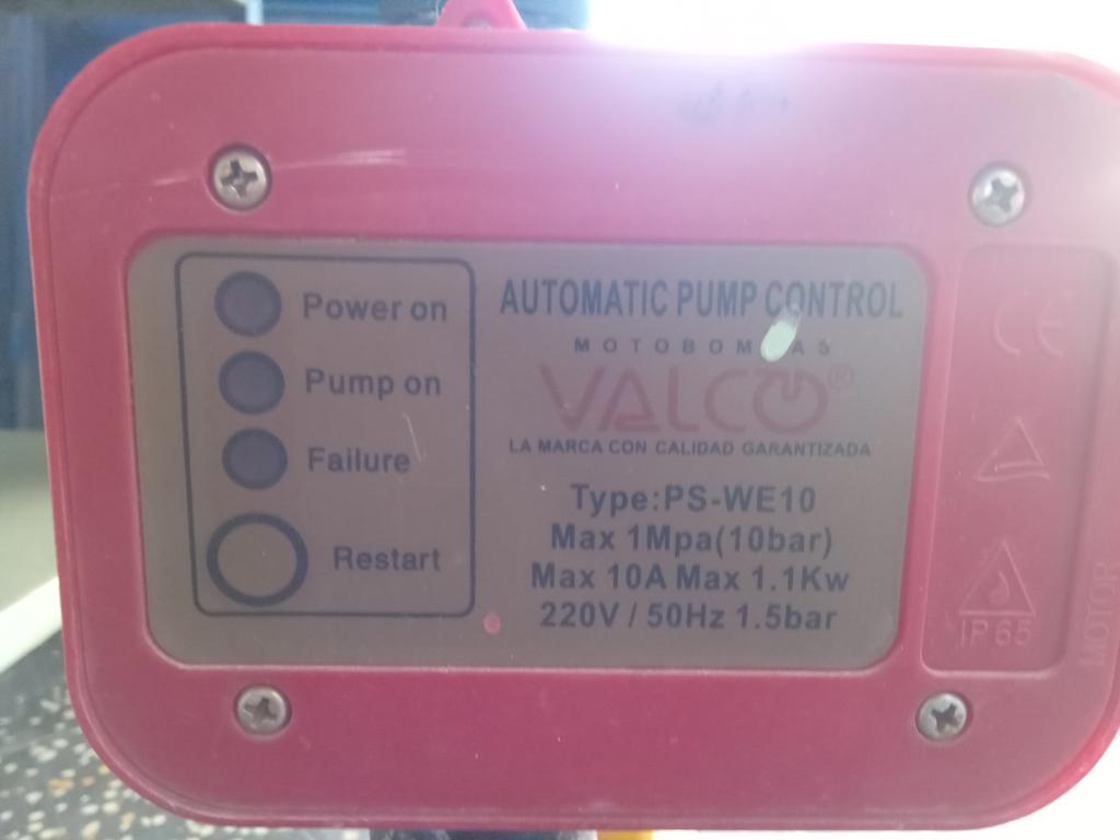 Moto Bomba Marca Valco Modelo Ps-We10 Potencia Hp 2 Acc No Tiene