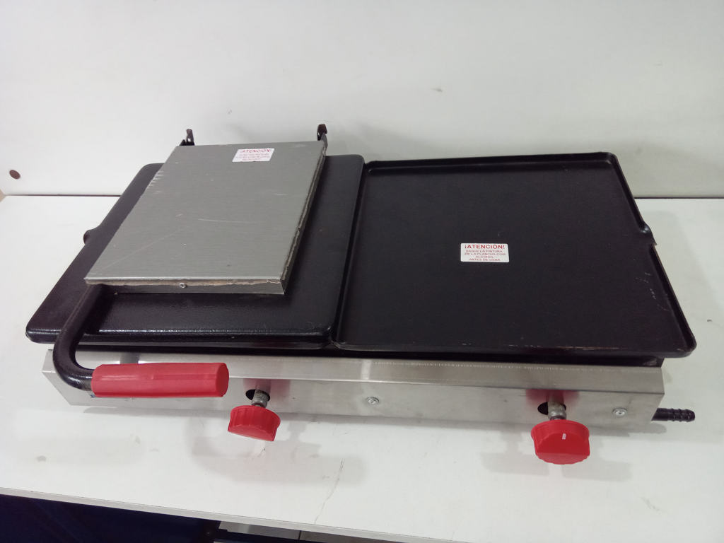 Plancha Hamburguesera Marca Progas Modelo P27055 Nuevo Sin Uso Acc Con Tapa